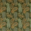 Terciopelo Peregrine Paisley Mulberry Emerald FD2002.S16