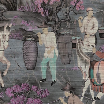 Papel pintado Toile de Tibet