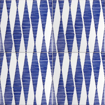 Baldosa Bauhaus Blu Tipo 15
