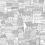 Papel pintado Dream Town Rebel Walls Graphite R18091