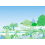Papeles pintados panor&aacute;mico Jardin du Luxembourg verde Little Cabari 450x330 cm - 9 tiras - Piezas ABC DM-ST-H330X450-JAR-VER
