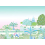Papeles pintados panor&aacute;mico Jardin du Luxembourg rosa Little Cabari 450x330 cm - 9 tiras - Piezas ABC DM-ST-H330X450-JAR-ROS