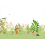 Papeles pintados panor&aacute;mico Botanique verde Little Cabari 450x330 cm - 9 tiras - Piezas ABC DM-ST-H330X450-BOT-VER