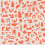 Papeles pintados panor&aacute;mico D&eacute;coupes Fond Clair Etoffe.com x Claire Prouvost Orange decoupesfc-ora