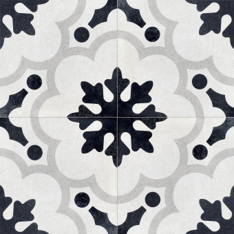 Gres porcelánico Black & White Flora