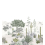 Papeles pintados panor&aacute;mico Succulentes Isidore Leroy Naturel 6247607 et 6247609