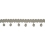 Frange perles Maya 25 mm Houl&egrave;s Piedra 33002-9080