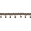 Frange perles Maya 25 mm Houl&egrave;s Cacao 33002-9800