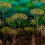 Papeles pintados panor&aacute;mico Ciel Tropical Arte Emerald Forest 97652