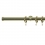 Tringle Bouchon 25 kit pose mur avec anneaux Houl&egrave;s Laiton Poli T5015-12
