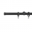 Tringle Bouchon 25 kit pose mur avec anneaux Houl&egrave;s Nickel Noir T5015-34