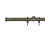 Tringle Bouchon 31 kit pose mur avec anneaux Houl&egrave;s Laiton Patiné T5029-38