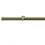 Tringle Bouchon 25 kit pose mur pour &oelig;illets Houl&egrave;s Laiton Poli T5036-12
