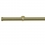 Tringle Bouchon 25 kit pose mur pour &oelig;illets Houl&egrave;s Laiton Mat T5036-24