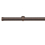 Tringle Bouchon 31 kit pose mur pour &oelig;illets Houl&egrave;s Or Rose Brossé T5050-30