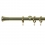 Tringle Absis 25 kit pose mur avec anneaux Houl&egrave;s Laiton Poli T5016-12
