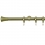 Tringle Absis 25 kit pose mur avec anneaux Houl&egrave;s Laiton Mat T5016-24