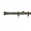 Tringle Absis 25 kit pose mur avec anneaux Houl&egrave;s Laiton Patiné T5016-38
