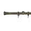 Tringle Absis 31 kit pose mur avec anneaux Houl&egrave;s Laiton Patiné T5030-38