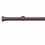 Tringle Absis 25 kit pose mur pour &oelig;illets Houl&egrave;s Or Rose Brossé T5037-30