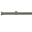 Tringle Absis 31 kit pose mur pour &oelig;illets Houl&egrave;s Acier Brossé T5051-31