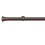 Tringle Absis 31 kit pose mur pour &oelig;illets Houl&egrave;s Or Rose Brossé T5051-30