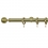 Tringle Boule 25 kit pose mur avec anneaux Houl&egrave;s Laiton Mat T5017-24