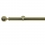 Tringle Boule 25 kit pose mur pour &oelig;illets Houl&egrave;s Laiton Poli T5038-12