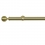 Tringle Boule 25 kit pose mur pour &oelig;illets Houl&egrave;s Laiton Mat T5038-24