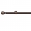 Tringle Boule 25 kit pose mur pour &oelig;illets Houl&egrave;s Or Rose Brossé T5038-30