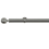 Tringle Boule 31 kit pose mur pour &oelig;illets Houl&egrave;s Acier Brossé T5052-31