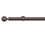 Tringle Boule 31 kit pose mur pour &oelig;illets Houl&egrave;s Or Rose Brossé T5052-30