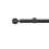 Tringle Boule 31 kit pose mur pour &oelig;illets Houl&egrave;s Nickel Noir T5052-34