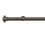 Tringle Dome 25 kit pose mur pour &oelig;illets Houl&egrave;s Or Rose Brossé T5039-30