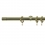 Tringle Focus 25 kit pose mur avec anneaux Houl&egrave;s Laiton Poli T5012-1217