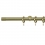 Tringle Focus 25 kit pose mur avec anneaux Houl&egrave;s Laiton Mat T5012-2417