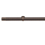 Tringle Focus 31 kit pose mur pour &oelig;illets Houl&egrave;s Or Rose Brossé T5054-3017