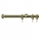 Tringle Regency 25 kit pose mur avec anneaux Houl&egrave;s Laiton Poli T5013-12