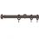 Tringle Regency 25 kit pose mur avec anneaux Houl&egrave;s Or Rose Brossé T5013-30