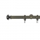 Tringle Regency 25 kit pose mur avec anneaux Houl&egrave;s Laiton Patiné T5013-38