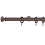 Tringle Regency 31 kit pose mur avec anneaux Houl&egrave;s Or Rose Brossé T5027-30