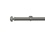 Tringle Regency 31 kit pose mur pour &oelig;illets Houl&egrave;s Acier Brossé T5055-31