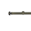 Tringle Regency 31 kit pose mur pour &oelig;illets Houl&egrave;s Laiton Patiné T5055-38