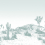 Papeles pintados panor&aacute;mico Arizona Edito Vert/Blanc PP1V