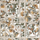 Papel pintado Botanica Claustra Etoffe.com x Papier Fran&ccedil;ais Ecru BNF 3007 M1 001 ET52