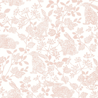 Papel pintado adhésif Botanical Bunnies