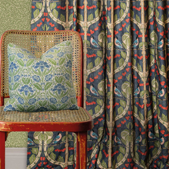 Tela Birds & Cherries Cotton