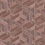 Papel pintado Bois Hexagon Coordonn&eacute; Bordeaux A00447