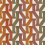 Terciopelo Monogramme Casamance Orange brulee / olive 32560334