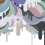Papeles pintados panor&aacute;mico Dripping Ice Cream Pastel Rebel Walls Retro R18649